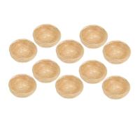 JEWEDECO 10pcs Artificial Bird Nest Ornament Decorative Bird Nest Rustic Hemp Material Providing Sheltered Environment Pet for Wedding Decoration and Indoor Decoration