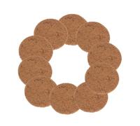 JEWEDECO 10pcs Coconut Fiber Bird Nest Pads Round Mats for Pigeon and Parrot Breeding Soft Nesting Material Flowerpot Bottom Substrate Thick