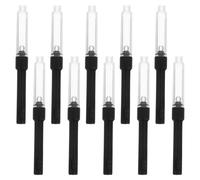 JEWEDECO 10pcs Fountain Pen Ink Converter Universal Refillable Plastic Tool Wide Compatibility Extends Pen Life Ink Refills for Writing Accessories
