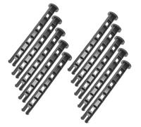 JEWEDECO 10pcs Garbage Bin Pins Replacement Set for 100l and 120l Outdoor Trash Cans Universal Trash Can Lid Latch Accessories with Sturdy Hinged Pins for Wheelie Bin Lock and Recycling Use