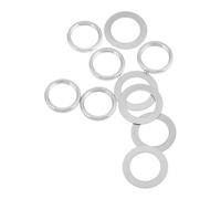 JEWEDECO 10pcs Guitar Toggle Switch Nut and Washer 12mm Plate Solid Gold Rings Versatile Instrument Replacement Parts for Electric Guitar Bass Acoustic and Recording Sessions
