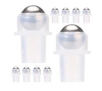 JEWEDECO 10pcs Leakproof Roller Ball Essential Oil Applicators with Plastic and Steel Material, Improve Efficiency of Liquid Use, Suitable for Perfume and Lip Oil DIY Production