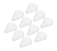 JEWEDECO 10pcs Makeup Brush Guard Protector Plastic Shaped Brush Covers Saves Space for Travel Makeup Bag