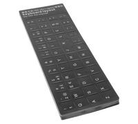 JEWEDECO 10pcs Multi-language Keyboard Stickers Portuguese Layout Matte Black Background White Letters Replacement for Laptop Desktop Keyboards Compatible with Models