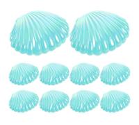 JEWEDECO 10pcs Shell Candy Box Seashell Trinket Box Pp Pearlescent Small Moistureproof Portable Shell Shaped for Birthdays Parties