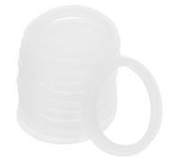 JEWEDECO 10pcs Silicone Bathtub Drain Gasket Seal Ring with Universal Fit and Easy Installation, Bathroom Sink Sealing Gasket Suitable for Push Pop-up Drain Plug