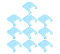 JEWEDECO 10pcs Small Animal Cage Fastener Plastic Buckle Clips 2 Sky-blue Pet Cage Fixing Buckles for Hamster and Guinea Pig Accessories