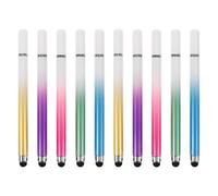 JEWEDECO 10pcs Universal Stylus Pen Capacitive Stylus for Tablets and Mobile Phones Smooth Writing Strong Compatibility Plastic Assorted Color for Checking Email and Playing Games