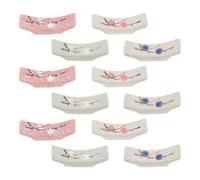 JEWEDECO 12pcs Ceramic Chopstick Rest Holder Chopstick Holder Rest Convenient Storage Prevents Tableware from Getting Dirty for Dining Table