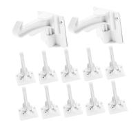 JEWEDECO 12pcs Child Safety Locks for Cabinets and Drawers, Baby Proof Door Locks Invisible No Drilling Installation, White Baby Proofing Latches for Toddlers and Boys and Girls Safety