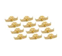 JEWEDECO 12pcs Copper Erhu Fine Tuners with User-friendly Design, Replacement Parts for Precise String Adjustment, Golden Colour Erhu Accessories for Professional String Tuning