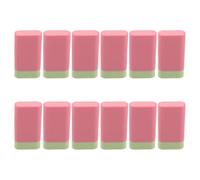 JEWEDECO 12pcs Flat Blush Stick Tubes Reusable Plastic Lotion Stick Containers for Blush Lip Storing Portable Makeup Tubes Refillable Travel Cosmetic Bottles