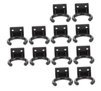 JEWEDECO 12pcs Microphone Holder Wall Mount Mic Hook for Ktv Meeting Rooms Secure and Lightweight Design Space-saving Mic Accessories