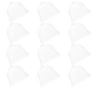 JEWEDECO 12pcs Mini Greenhouse Cover for Seedlings, Square Plastic Plant Protector Cover Ventilation Holes, Reusable Small Nursery Dome for Backyard Garden Succulent Plants