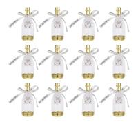 JEWEDECO 12pcs Plastic Candy Boxes with Ribbon for Wedding and Bridal Shower, Large Capacity Candy Containers with Elegant Appearance, Versatile Usage for Party Favour and Birthday