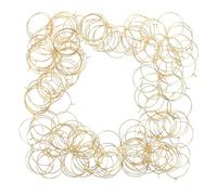 JEWEDECO 150pcs Wine Glass Markers Hanging Charms for Parties and Events, Elegant Golden Drink Identifiers Made of Electricting Plate, Resistant to Deformation, Unique Design for Easy Glass