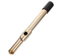 JEWEDECO 16 Hole Flute Headjoint, White Brass Nickel Plated, Abs, Smooth Surface, Burr-free, Easy to Clean, for Students and Intermediate Players