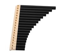 JEWEDECO 16-note Traditional Chinese Pan Flute in Brown for Beginners and Students, Portable Mouthpiece Panpipe Musical Instrument for School Music Learning and Performance