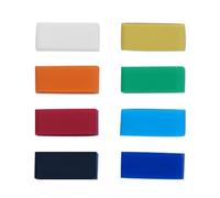 JEWEDECO 16mm Silicone Watch Band Buckle Ring Loop Holder, Anti-fall Watch Strap Keeper for Smartwatch Bands, Replacement Rubber Watchband Retainer in Black, Red, Blue, Green, White, Yellow