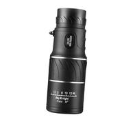 JEWEDECO 16x52 Monocular Telescope High Definition Monocular Black Plastic Bright Humanized Design Compact Night Vision for Hiking Concerts