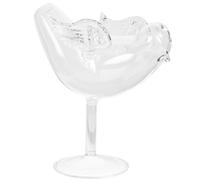 JEWEDECO 1pc Bird Shaped Cocktail Glass Transparent Wine Drinking Cup Creative Glassware for Whiskey Brandy Wine Party and Home Bar Decoration