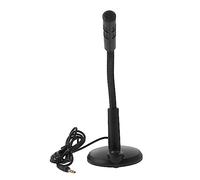 JEWEDECO 1Pc Black Portable Microphone Multifunctional Meeting Mic for Game Chatting Singing Live Streaming Lightweight Easy to Use Compatible with Various Devices