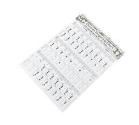 JEWEDECO 1pc Clarinet Chord Chart for Beginners Practical Clarinet Guide Finger Diagrams Useful Reference and Practice