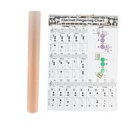 JEWEDECO 1pc Clarinet Chord Learning Guide Clarinet Reference Chord Poster Chart Large Size Diagram for Training