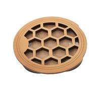 JEWEDECO 1pcs Guitar Soundhole Protector Wooden Engraved Mute Accessory for Acoustic Guitars Elegant Design Reduces Feedback and Volume Easy Installation