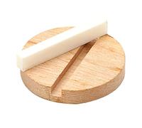 JEWEDECO 1set Biscuit and Saddle Nut Kit for Resonator Guitars and Ox Bone Bridge for Luthiers and Guitar Makers Sound Quality and Elegance