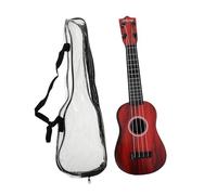 JEWEDECO 1set Boys and Girls Ukulele Toy with Strings Musical Instrument for Early Education for Learning Rhythm and Melody Includes Carry Bag