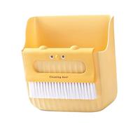 JEWEDECO 1set Broom and Dustpan for Efficient Cleaning of Desktops Keyboards and Small Spaces Soft Bristle Brush for Home Office and Car Interiors