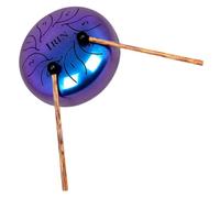 JEWEDECO 1set Ethereal Steel Tongue Drum Kit for Boys and Girls Hollow Worry Drum Percussion Instrument Promotes Imagination Calmness and Musical Literacy Includes Mallets and Carry Bag