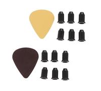 JEWEDECO 1set Guitar Bridge Caps and String Electric Guitar Accessories for Improved Resonance and Sound Quality Lightweight and Design Includes Picks