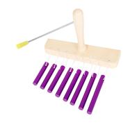 JEWEDECO 1set Solid Tube Percussion Chime Instrument for Boys and Girls Tone Music Teaching Tool Vibrant Color Develop Rhythm Coordination for Classroom Activities