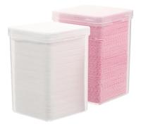 JEWEDECO 2 Boxes Lint Free Wipes Eyelash Remover Pad Disposable Convenient to Carry and Store Assorted Color Non-Woven Fabric Plastic for Cleaning The Manicure and Personal Home Use