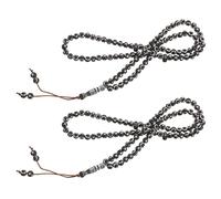 JEWEDECO 2 Pack Islamic Rosary Prayer Beads Bracelet, 99 Beads Acrylic Tasbih, 8mm Unisex Design with Elegant Middle Eastern Style, Suitable for Everyday Wear and Eid Present