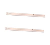 JEWEDECO 2 Pairs Maple Wood Drumsticks Lightweight Tip for Beginners and Adult Percussion Practice Performance Sticks