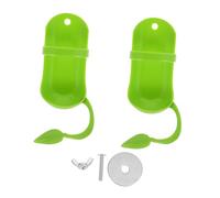 JEWEDECO 2 Pcs Bird Cuttlefish Bone Stand Feeder for Parrots and Budgies Simulation Branch Design Multifunctional Bird Food Holder for Fruits Vegetables and Mineral
