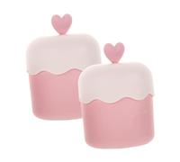 JEWEDECO 2 Pcs Portable Bubble Maker Foam Cup for Face Washing Pink Plastic Safe and Mild to The Skin Travel Cleanser for Women
