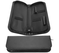 JEWEDECO 2 Pcs Portable Leather Scissors Case for Hair Cutting Scissors and Clips, Lightweight Shear Case Pouch Suitable for Professional and Personal Use by Hairstylists