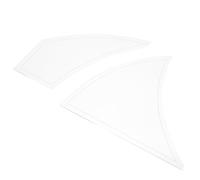 JEWEDECO 2 Pieces Acrylic Quilting Templates Pinwheel Patchwork Rulers for DIY Sewing Crafts, Twisted Patchwork Stencils for Precise Fabric Cutting