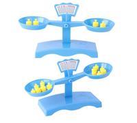JEWEDECO 2 Sets Plastic Balance Scale Set, DIY Assembly Educational Science Experiment Kit with Motor Skill Development, Suitable for Classroom and Early Learning Activities