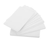 JEWEDECO 20 Pcs Waterproof PVC Blank Id Cards 85x54mm Double-Sided Printable White Badge Cards for Inkjet and Laser Printers Office Access Control and Crafts