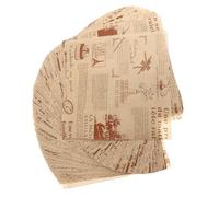 JEWEDECO 200pcs High-Temperature Resistant Non-Stick English Newspaper Baking Paper Roll 20cm X 200 Sheets for Cookie and Cake Baking, Greaseproof Parchment Sheets for Oven and Kitchen Use