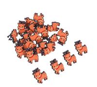 JEWEDECO 20pcs Christmas Prizes Present Pen Holder Clip Christmas School Rewards Decorative Pencil Clips Cute Animal Toppers Pencil Decorations Orange