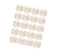JEWEDECO 20Pcs Golden Brass Silicone Earring Backs Comfortable Stoppers Replacement for Standard Posts Secure Fit Hypoallergenic Accessories for Earrings