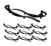 JEWEDECO 20pcs Gutter Guard Mounting Clips Gutter Filter Mesh Clips Abs Black Universal Design Roof Screen Repair Eavestrough Systems Homeowners and Professionals
