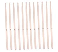 JEWEDECO 20Pcs Maple Drumsticks Wood Material with Non-Slip Design and Good Working Performance, for Musicians and Beginners in Drumming Sessions