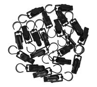JEWEDECO 20pcs Rotary Laundry Clip Plastic Swivel Hanging Hooks 3.94x1.26x1.18in Space Optimization 360 Degree Rotating Modern Practical Style for Homes and Studios